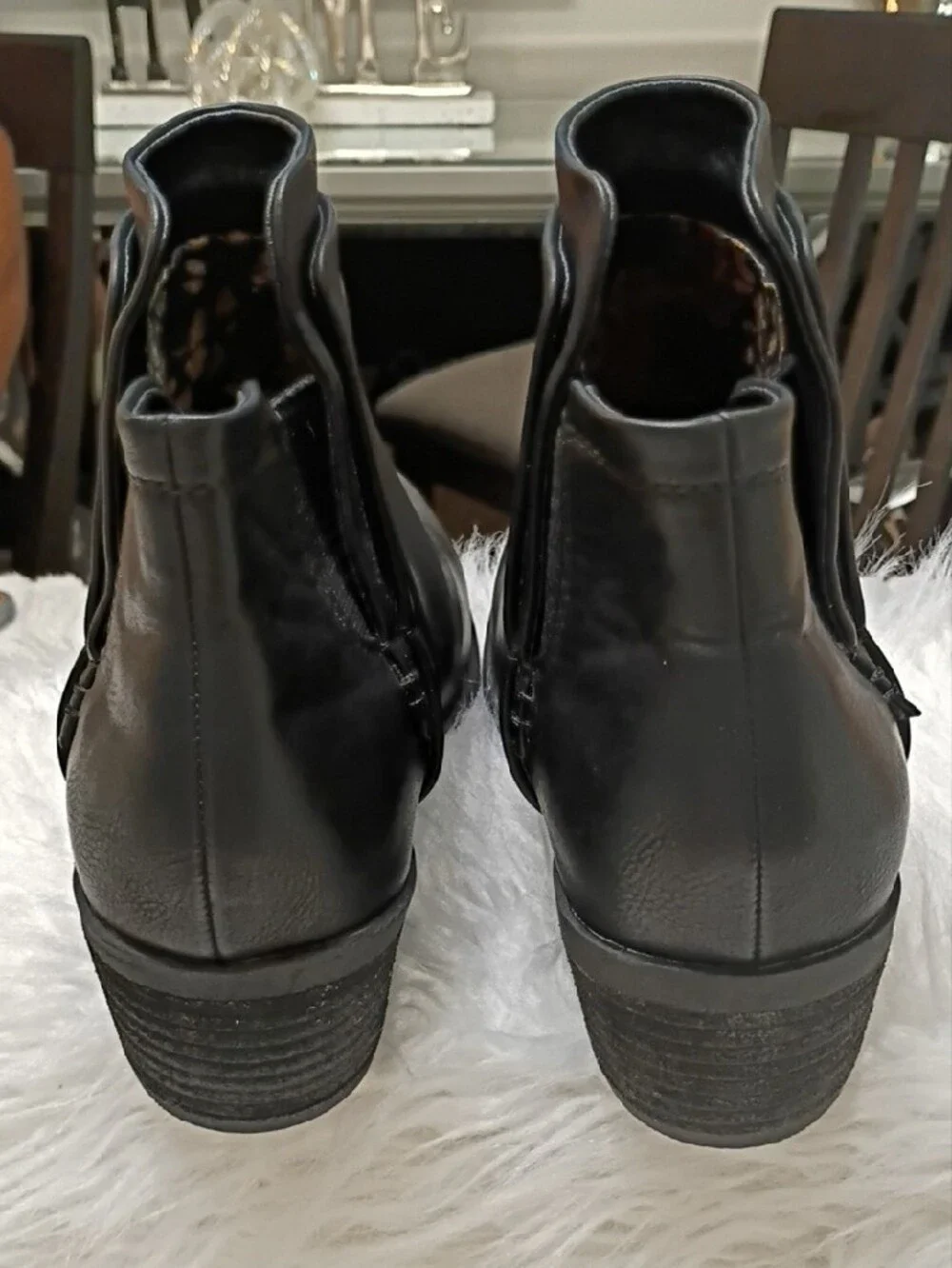 New boc Grovers Black Chelsea Slip On Ankle Booties Boots Size 11M